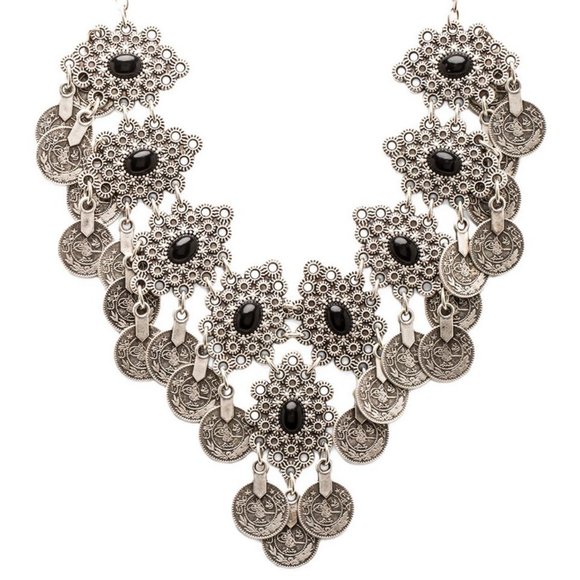 Natalie B Jewelry Jewelry - Natalie B Jewelry Eyes of Troy Necklace in Silver